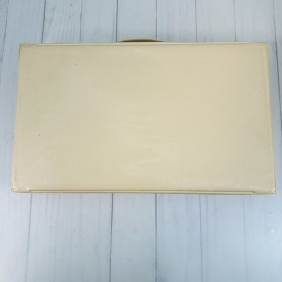 Vintage Beige Lighted Makeup Magnifying Mirror Starburst Glam Kitsch - Picture 10 of 16